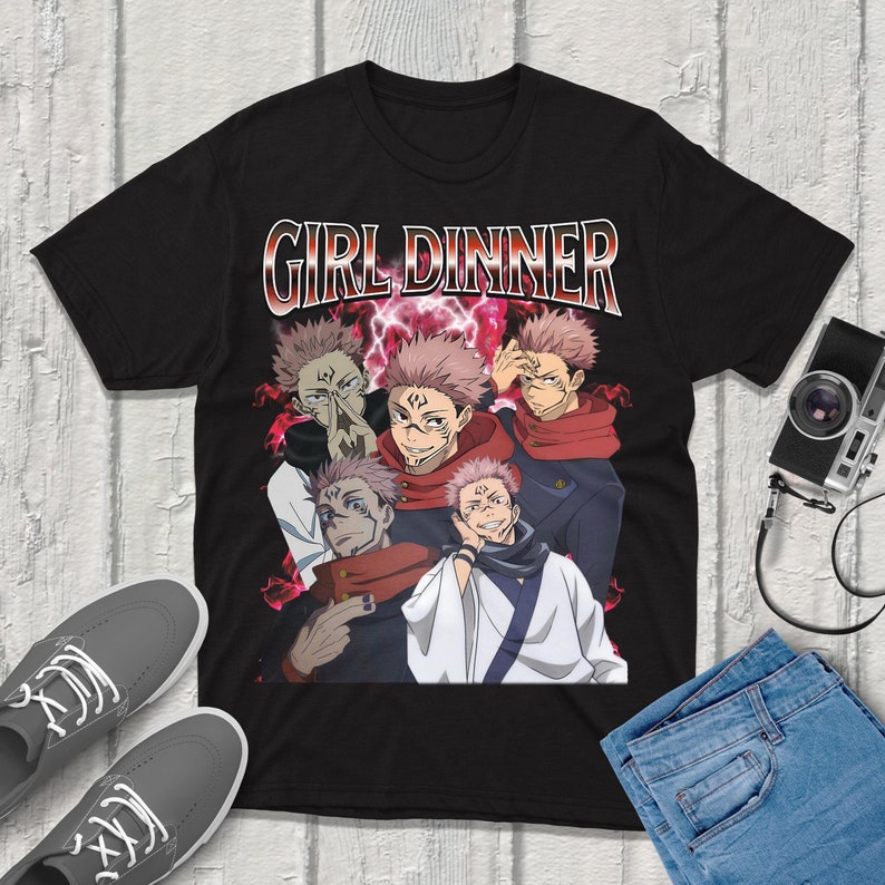 Anime Merchandise T-Shirts - Sukuna Jujutsu-Kaisen 티셔츠 streetwear 프리미엄 품질