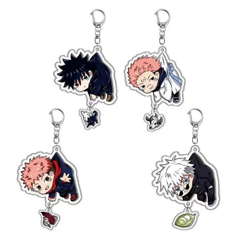 Anime Merchandise Keychains - 주술회전 팬아트 애니메이션 굿즈 키체인 아크릴
