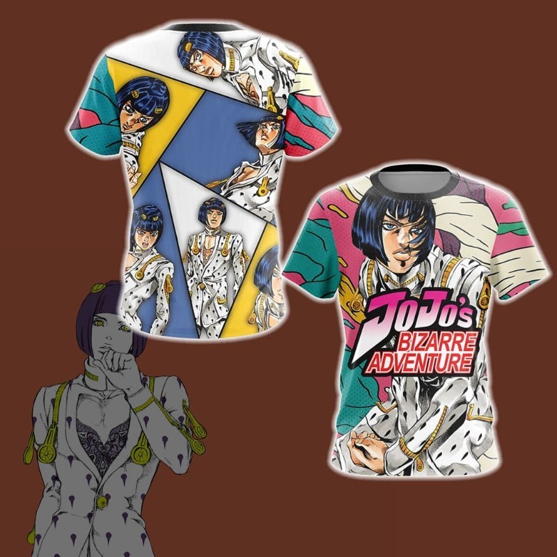 Anime Merchandise T-Shirts - 2026 뉴 조조 골든 윈드 브루노