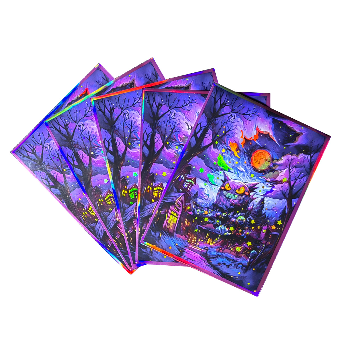 Collector Card Sleeve - 60PCS 66x91mm 포켓몬 겐가 홀로그램 카드