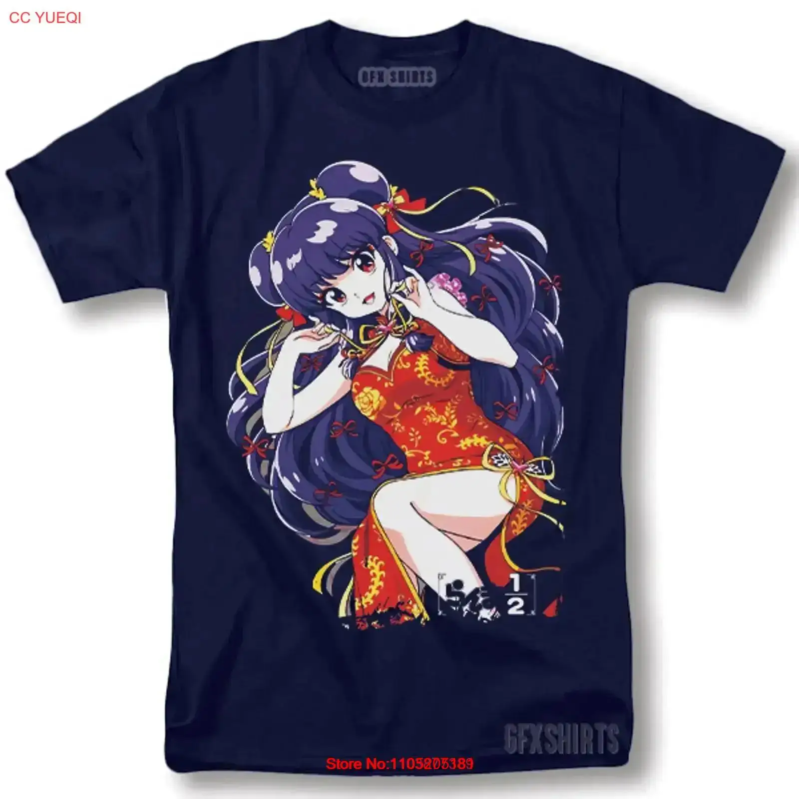 Anime Merchandise Men - 란마 1/2 티셔츠 애니메이션 만화 샴푸
