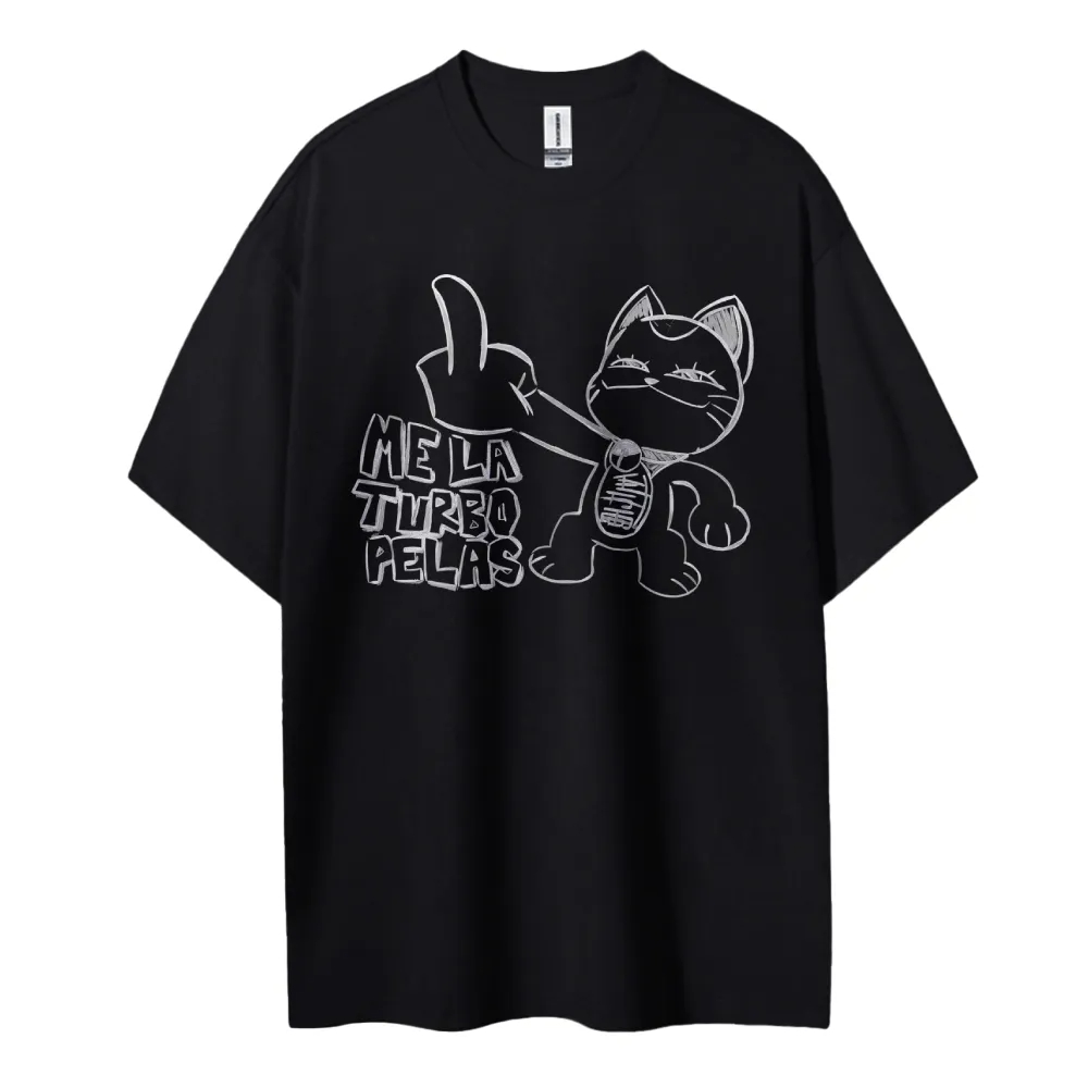 Dandadan 티셔츠 애니메이션 고양이 중지 손짓 M - Anime Merchandise Shop 리뷰 및 가격
