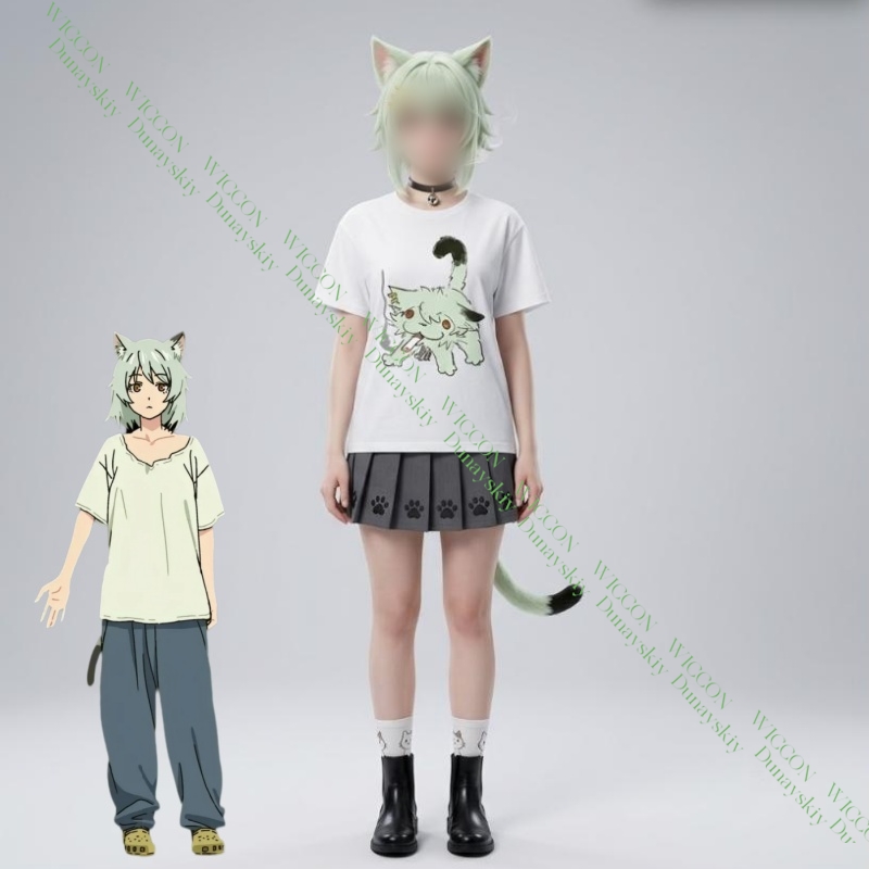 Chainsmoker Cat Yaniko Satou 귀 - Anime Merchandise T-Shirts 리뷰 및 가격