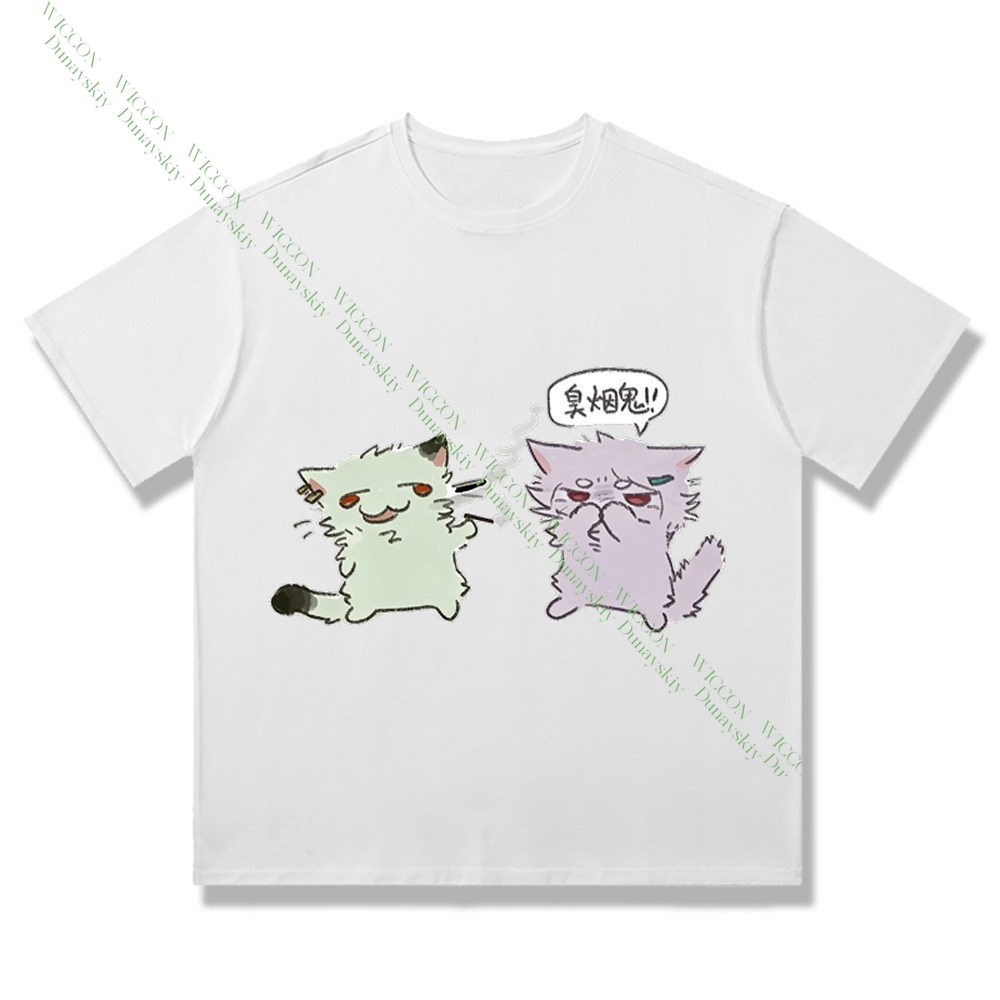 Chainsmoker Cat Yaniko Satou 귀 - Anime Merchandise T-Shirts 리뷰 및 가격