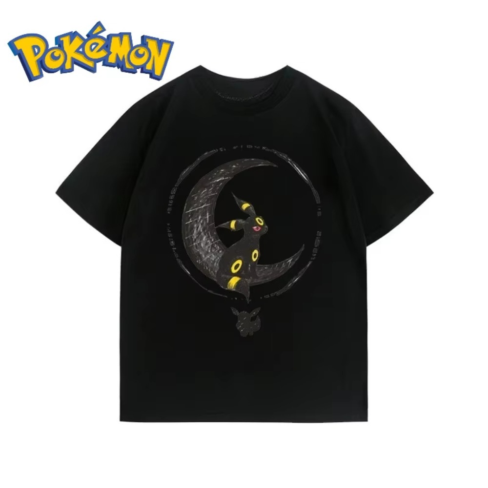 여름 신작 포켓몬 만화 Umbreon 프린트 티셔츠 남 - Anime Merchandise Shop 리뷰 및 가격