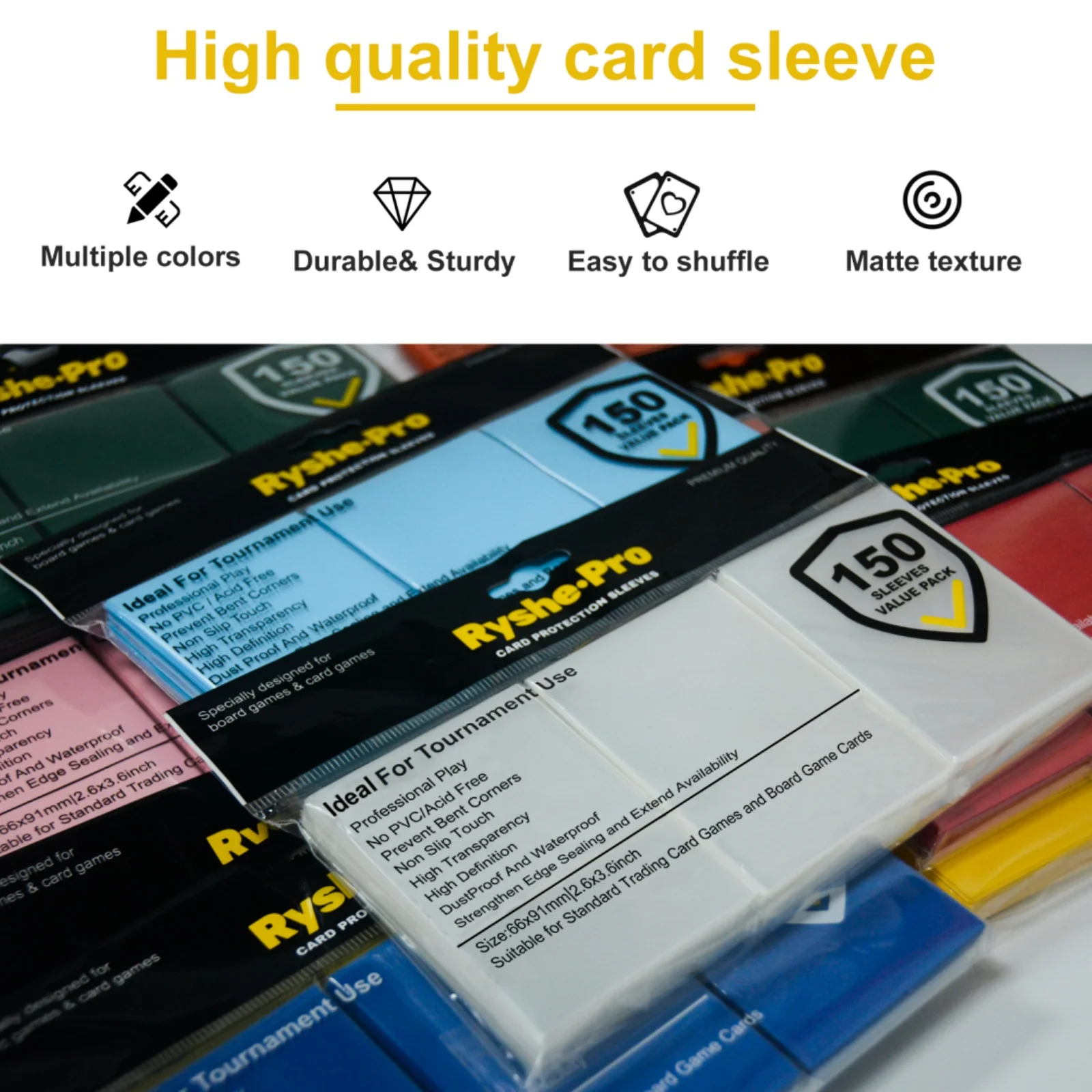 150개 66*91mm 프리미엄 카드 슬리브, MTG  - Collector Card Sleeve 리뷰 및 가격
