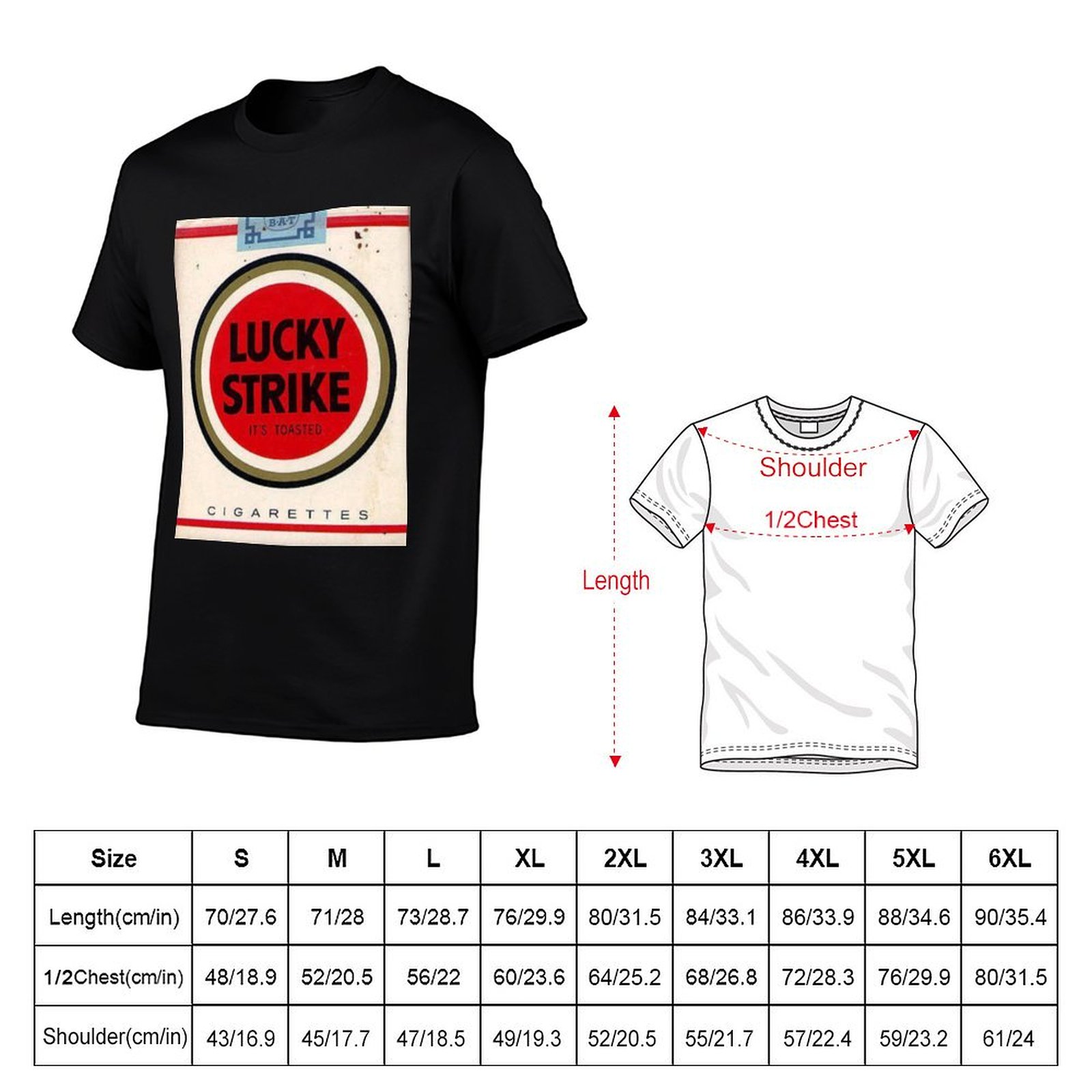베스트 셀러 럭키 스트라이크 상품 티셔츠 남성 티셔츠  - Anime Merchandise T-Shirts 리뷰 및 가격