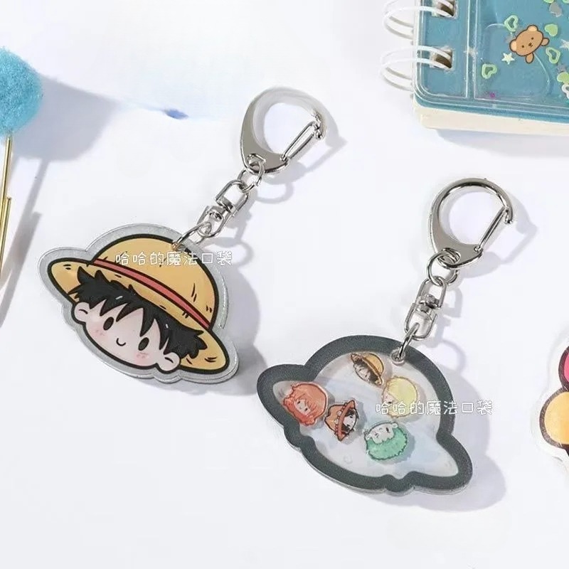원피스 몽키 D 루피 귀여운 만화 키체인 애니메이션 백 - Anime Merchandise Keychains 리뷰 및 가격