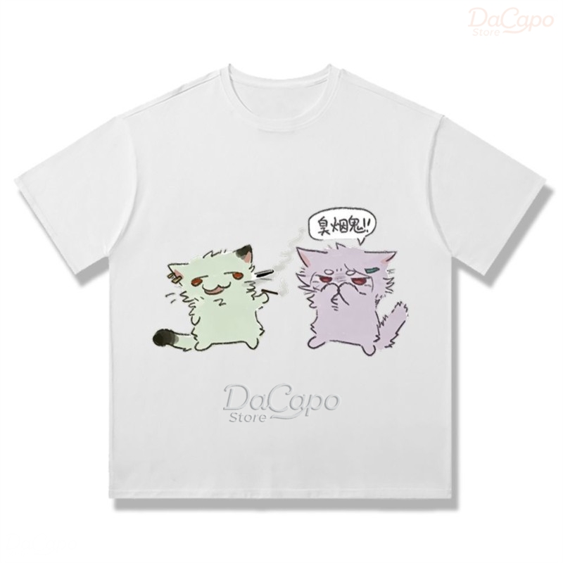 Chainsmoker Cat Yaniko Satou 귀 - Anime Merchandise T-Shirts 리뷰 및 가격