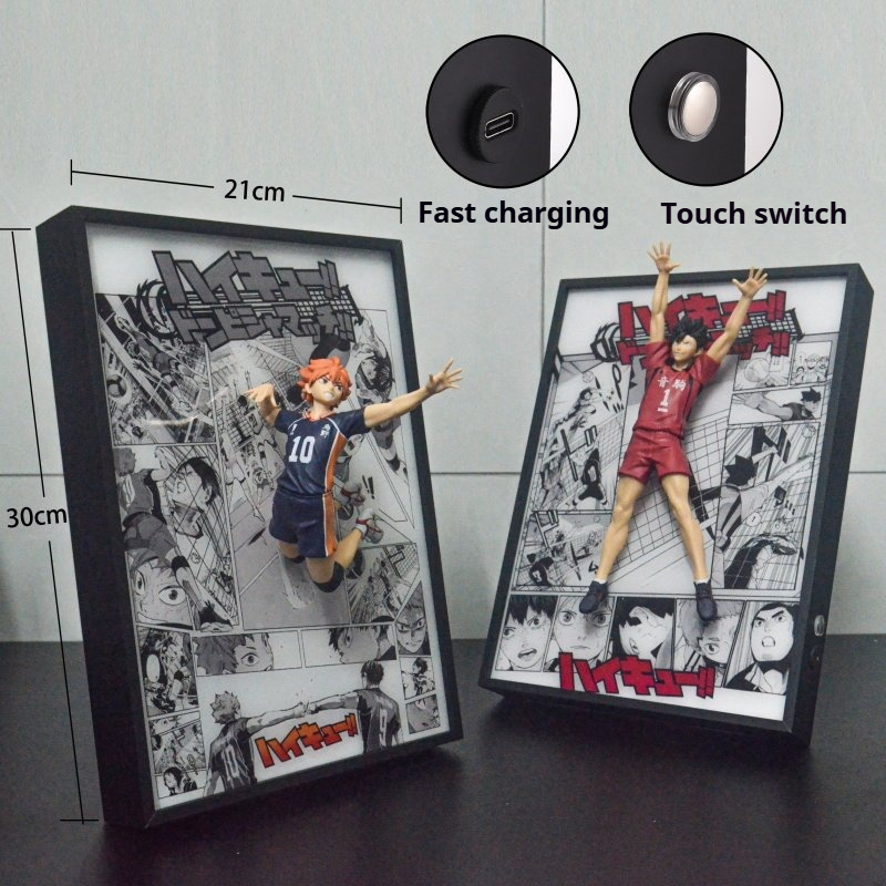 하이큐!! 3D 라이트 페인팅 21*30cm 애니메이션 - Anime Merchandise Haikyuu 리뷰 및 가격