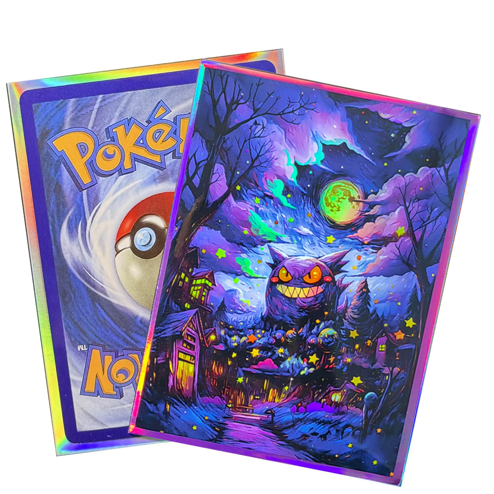 60PCS 66x91mm 포켓몬 겐가 홀로그램 카드 슬 - Collector Card Sleeve 리뷰 및 가격