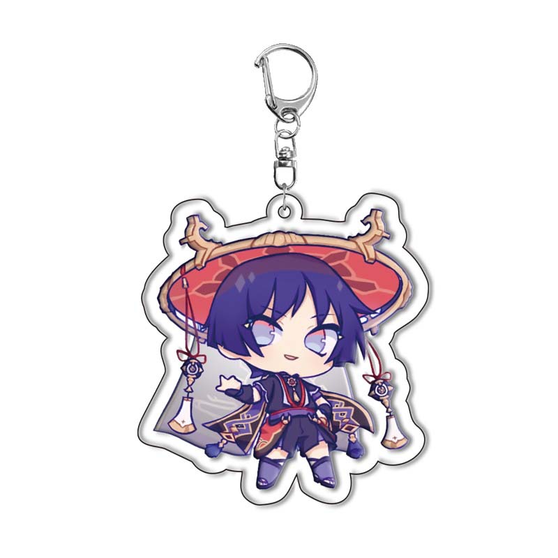 겐신 임팩트 트래블러 완더러 클레 스카라무슈 아크릴 키 - Anime Merchandise Keychains 리뷰 및 가격