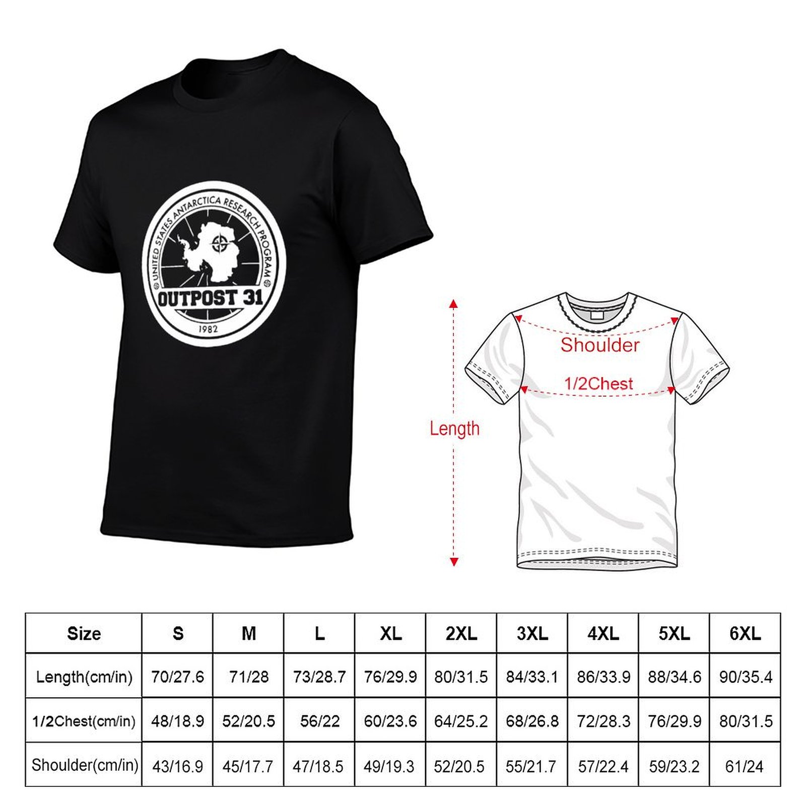 Outpost 31 로고 상품 티셔츠 남성용 티셔츠 남 - Anime Merchandise T-Shirts 리뷰 및 가격