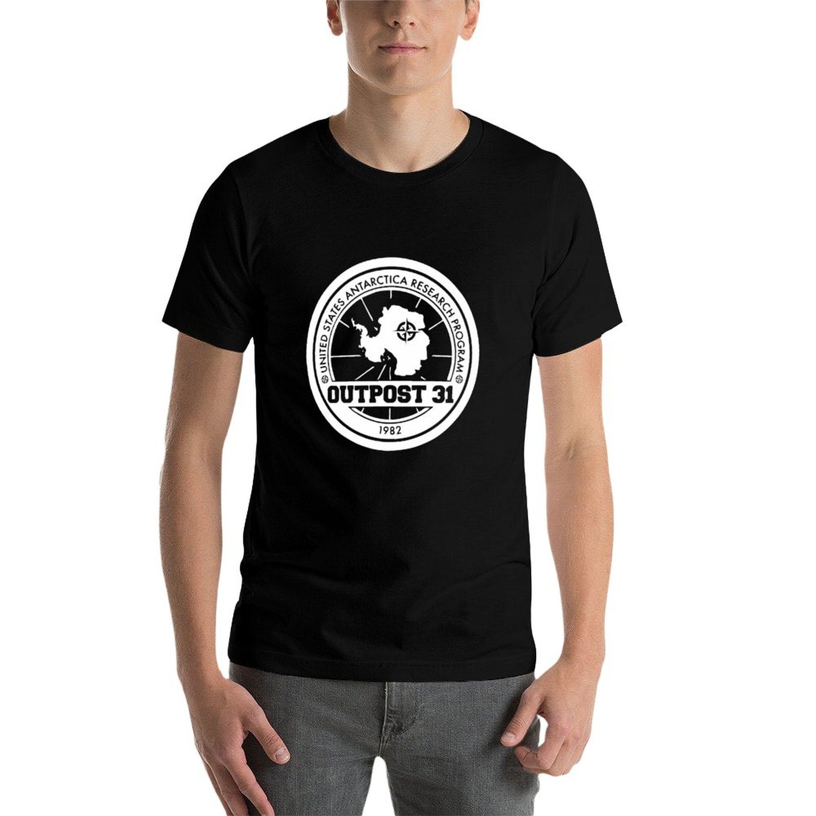 Outpost 31 로고 상품 티셔츠 남성용 티셔츠 남 - Anime Merchandise T-Shirts 리뷰 및 가격