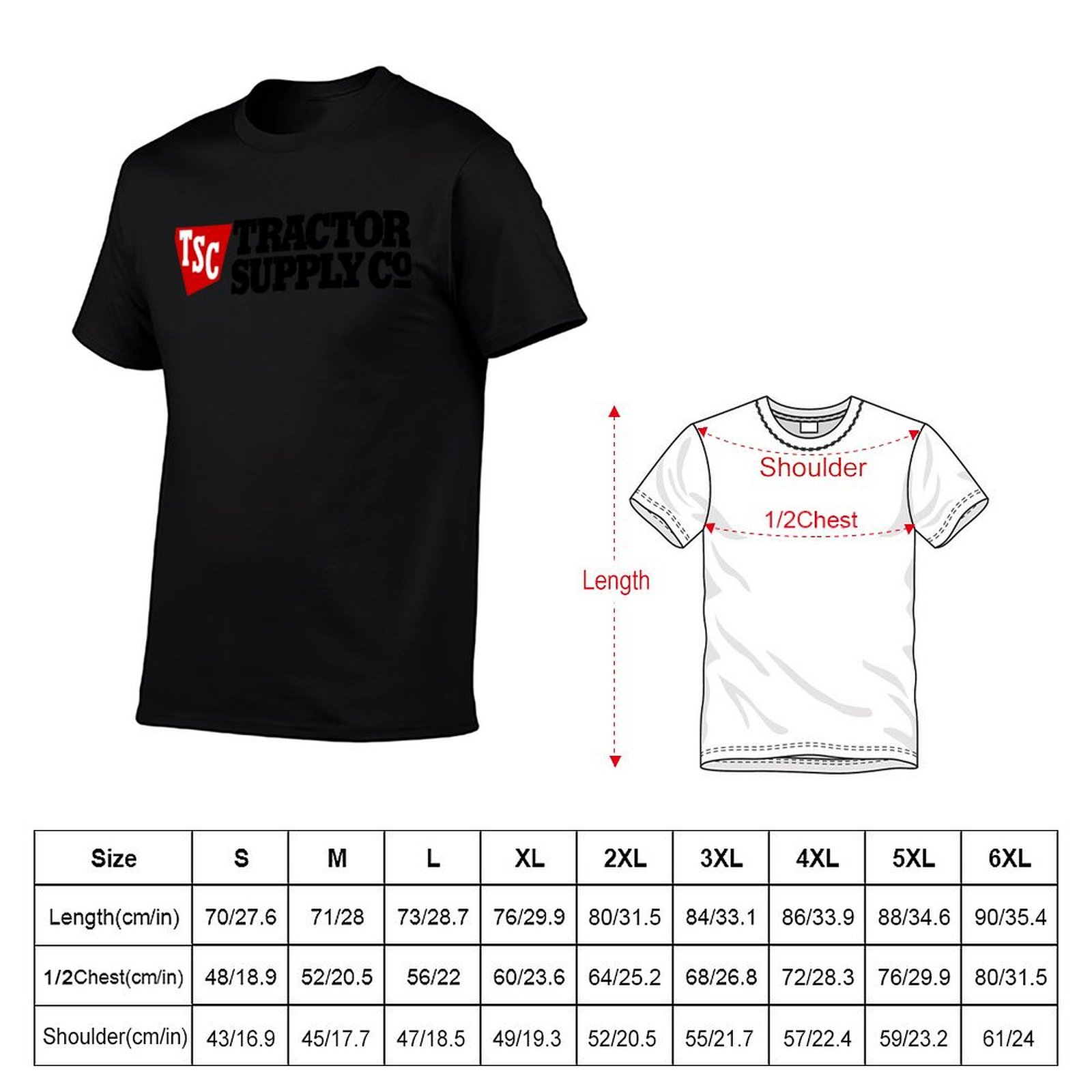 Tractor Supply TSC 로고 상품 티셔츠 티 - Anime Merchandise T-Shirts 리뷰 및 가격