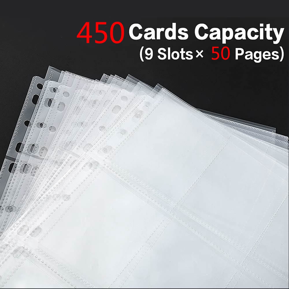 50페이지 450포켓 단면 트레이딩 카드 앨범 홀더 슬 - Collector Card Sleeve 리뷰 및 가격