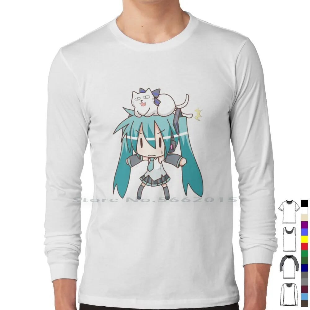 미쿠 100% 코튼 티셔츠, 카와이 만화 애니메이션 소 - Anime Merchandise Men 리뷰 및 가격