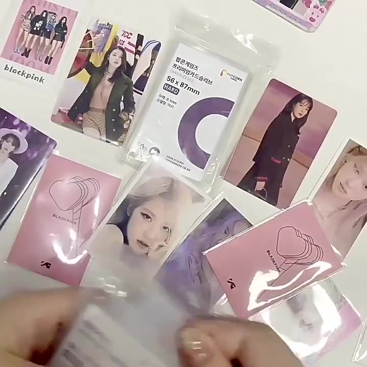 50/100Pcs 한국어 카드 홀더 사진 앨범 Kpop - Collector Card Sleeve 리뷰 및 가격